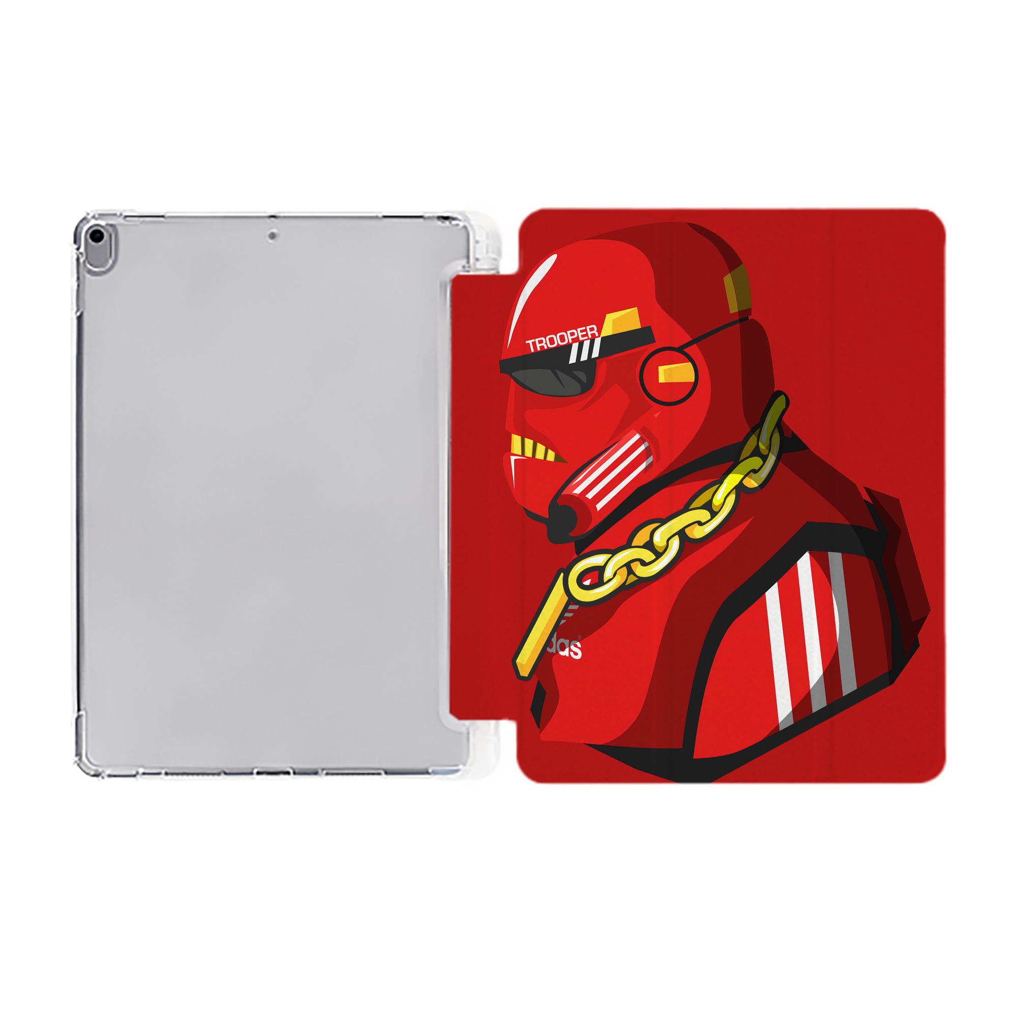 （画像用） スター・ウォーズ Star Wars IPad ケース ペン収納付き 三つ折りスタンド PUレザー×シリコン 対応機種9.5/10.5/10.9インチ